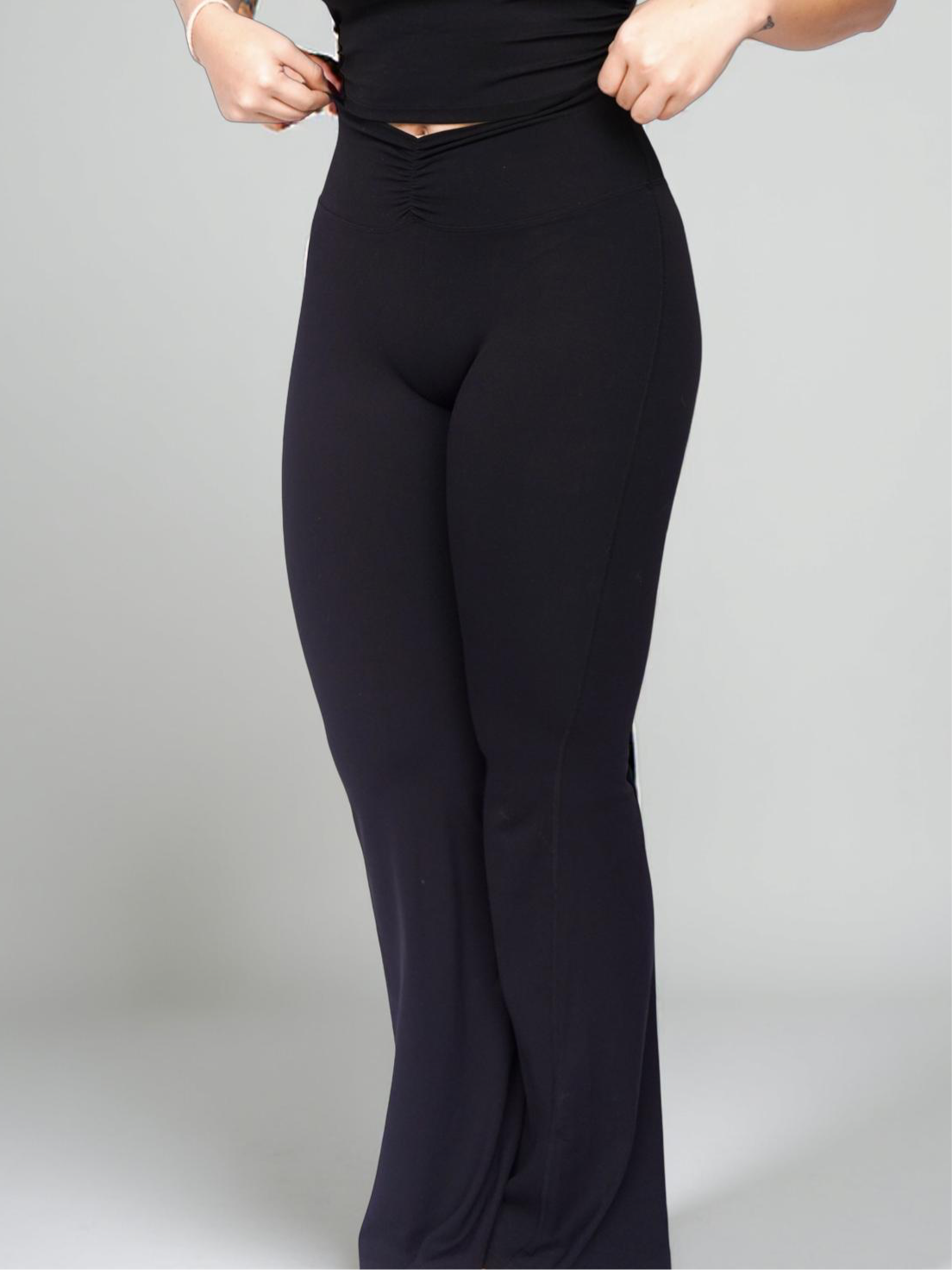 Flared pants (thick fabric)